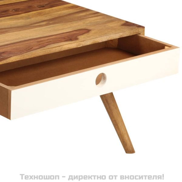 Маса за кафе, 110x50x35 см, акациево дърво масив