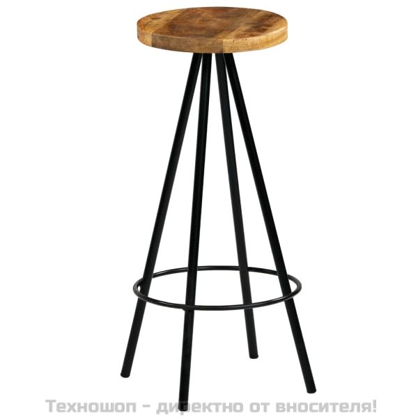 Бар столове, 4 бр, мангово дърво масив