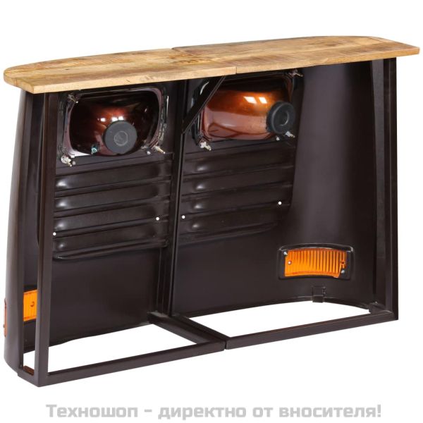 Бюфет тип камион, мангово дърво масив, тъмносив