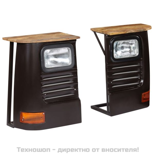 Бюфет тип камион, мангово дърво масив, тъмносив