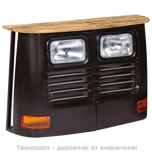 Бюфет тип камион, мангово дърво масив, тъмносив
