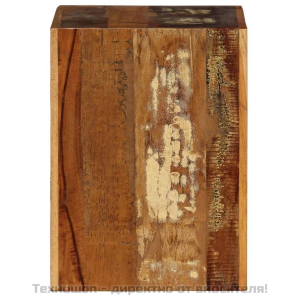 Табуретка, 40x30x40 см, регенерирано дърво масив