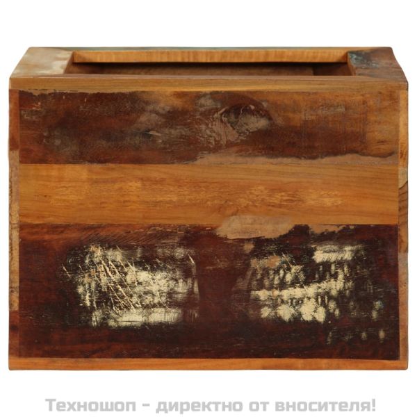 Табуретка, 40x30x40 см, регенерирано дърво масив