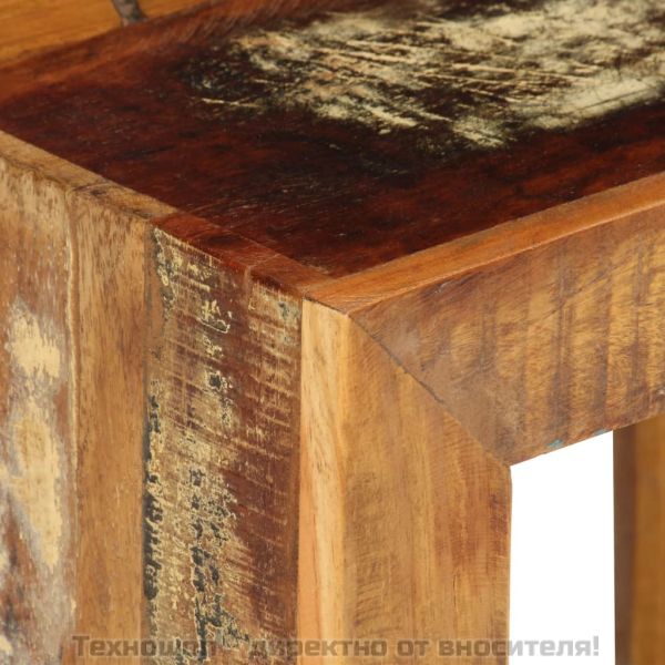 Табуретка, 40x30x40 см, регенерирано дърво масив