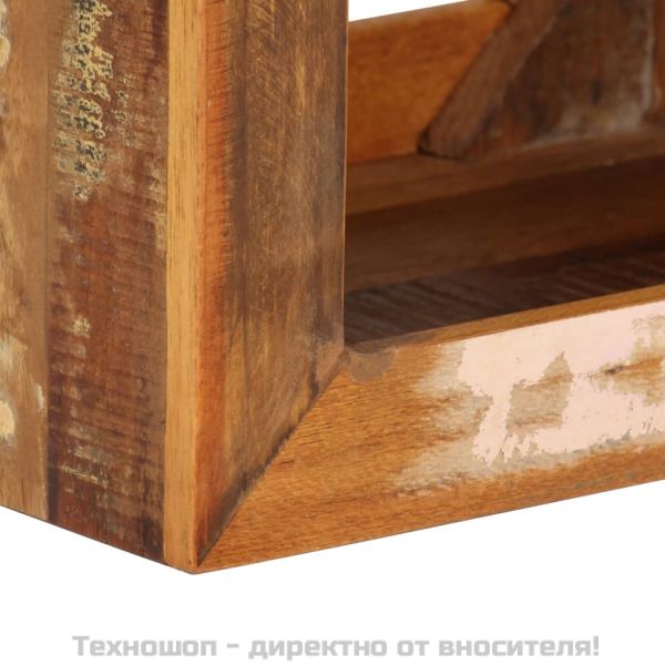 Табуретка, 40x30x40 см, регенерирано дърво масив