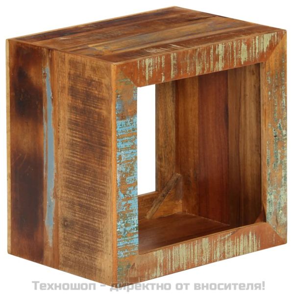 Табуретка, 40x30x40 см, регенерирано дърво масив