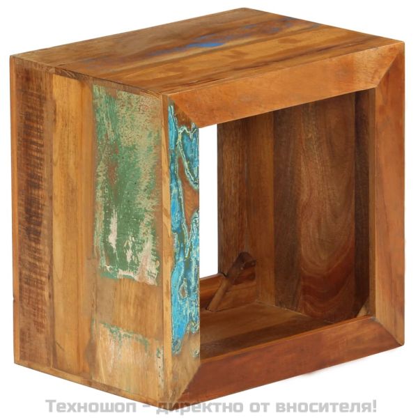 Табуретка, 40x30x40 см, регенерирано дърво масив