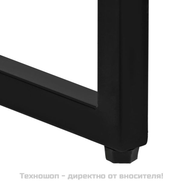 Бар комплект, 3 части, регенерирано дърво, естествена козя кожа