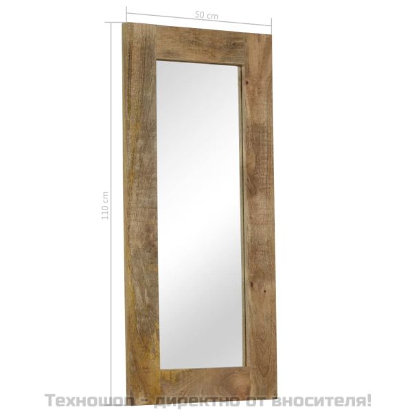 Огледало, мангово дърво масив, 50x110 см