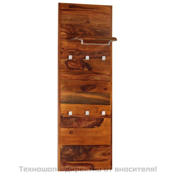 Закачалка за дрехи, акациева дървесина масив, 118x40 см