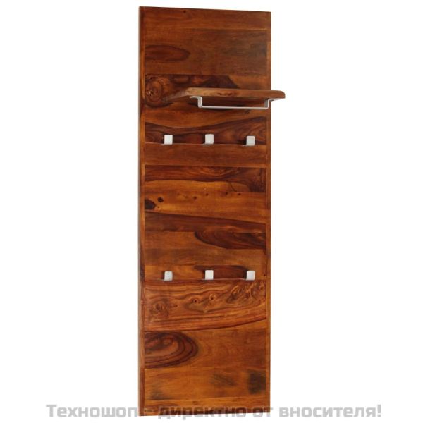 Закачалка за дрехи, акациева дървесина масив, 118x40 см