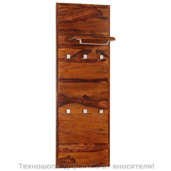 Закачалка за дрехи, акациева дървесина масив, 118x40 см