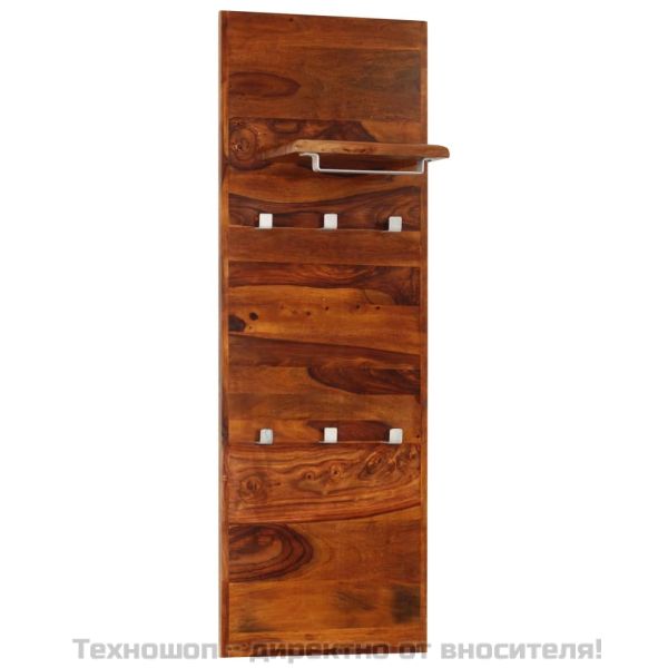 Закачалка за дрехи, акациева дървесина масив, 118x40 см