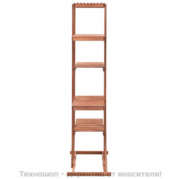 Стойка за цветя, кедрово дърво, 86x36x139 см