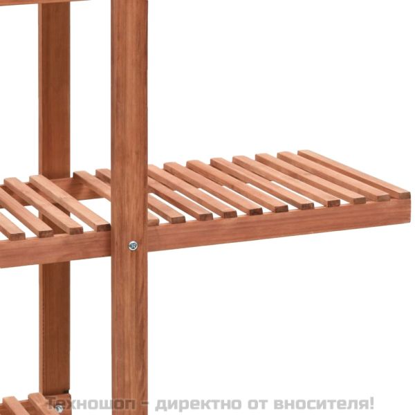 Стойка за цветя, кедрово дърво, 86x36x139 см