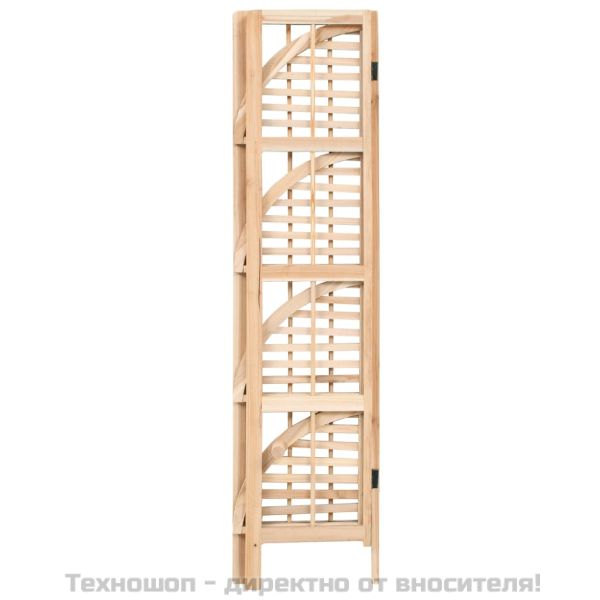 Ъглов рафт, кедрово дърво, 27x27x110 см