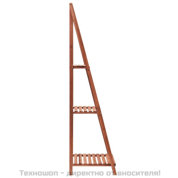 Стойка за цветя, кедрово дърво, 45x40x145 см