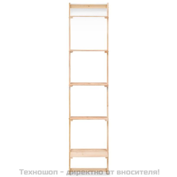 Стенен рафт тип стълба, кедрово дърво, 41,5x30x176 см