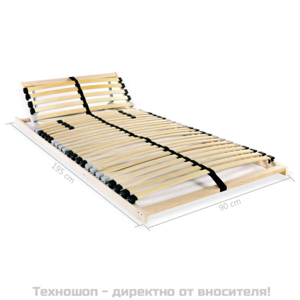 Подматрачна рамка с 28 ламела, 7 зони, 90x200 см