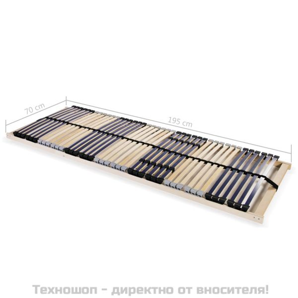 Подматрачна рамка с 42 ламела, 7 зони, 70x200 см