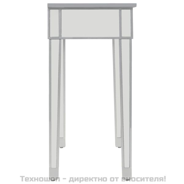 Огледална конзолна маса, МДФ и стъкло, 106,5x38x76,5 см