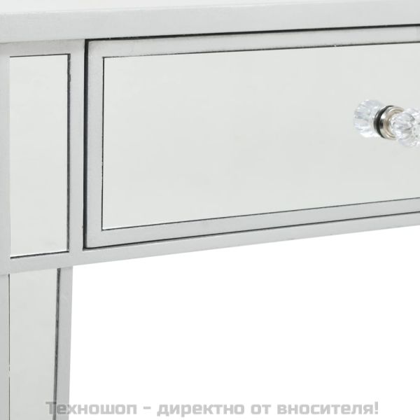 Огледална конзолна маса, МДФ и стъкло, 106,5x38x76,5 см