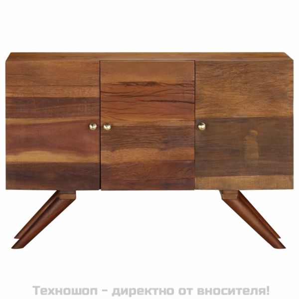 Бюфет, кафяв, регенерирано дърво масив, 110x30x75 cм