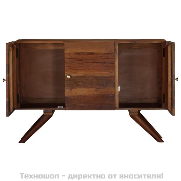 Бюфет, кафяв, регенерирано дърво масив, 110x30x75 cм