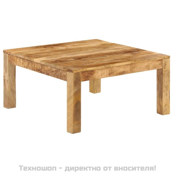 Маса за кафе, 80x80x40 см, мангово дърво масив