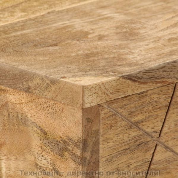 Писалище с чекмеджета, мангово дърво масив, 110x50x76 см