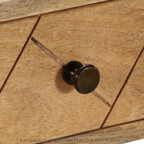 Писалище с чекмеджета, мангово дърво масив, 110x50x76 см