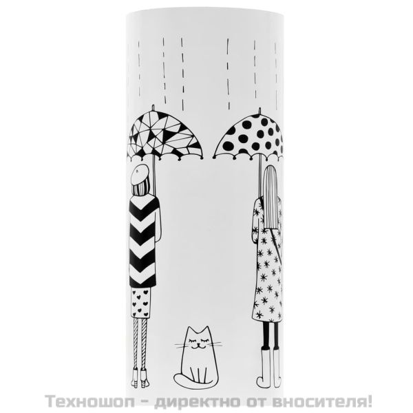 Поставка за чадъри "Жени", бяла