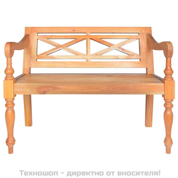 Пейка Батавия, 98 см, махагон масив, светлокафява