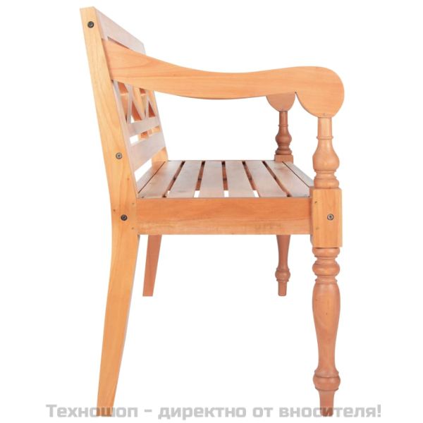 Пейка Батавия, 98 см, махагон масив, светлокафява