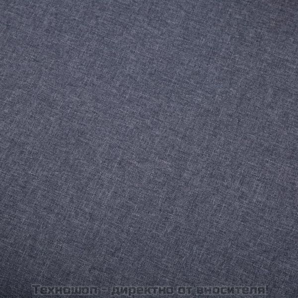 Табуретка, платнена тапицерия, 73x43x42 см, тъмносива