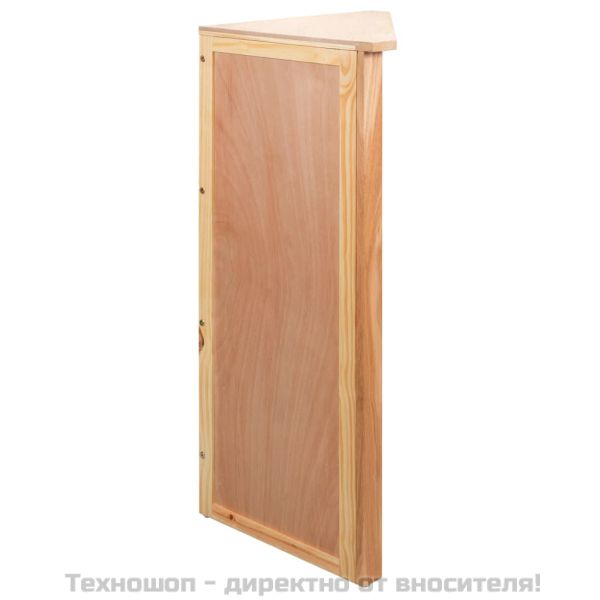 Ъглов рафт, 59x36x100 см, дъбов масив