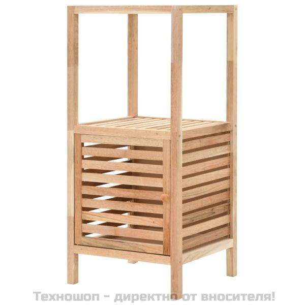 Шкаф за съхранение за баня орехово дърво масив 39,5x35,5x86 см