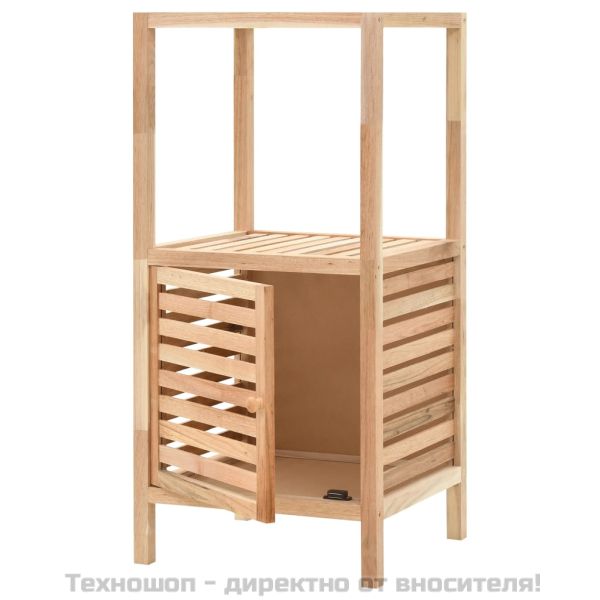 Шкаф за съхранение за баня орехово дърво масив 39,5x35,5x86 см