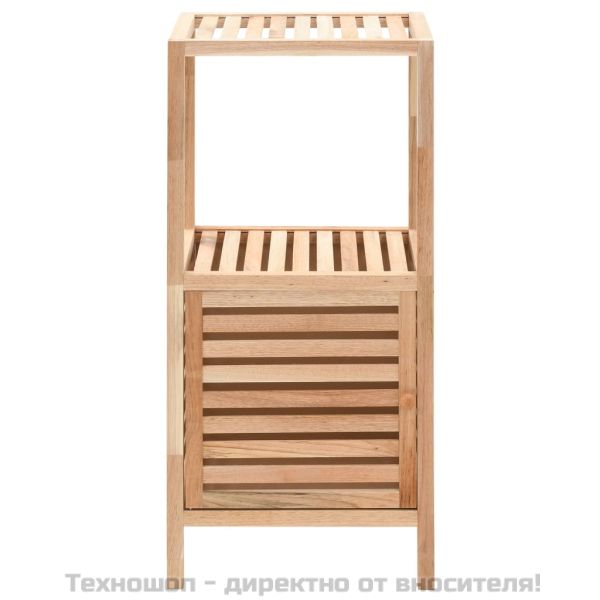 Шкаф за съхранение за баня орехово дърво масив 39,5x35,5x86 см
