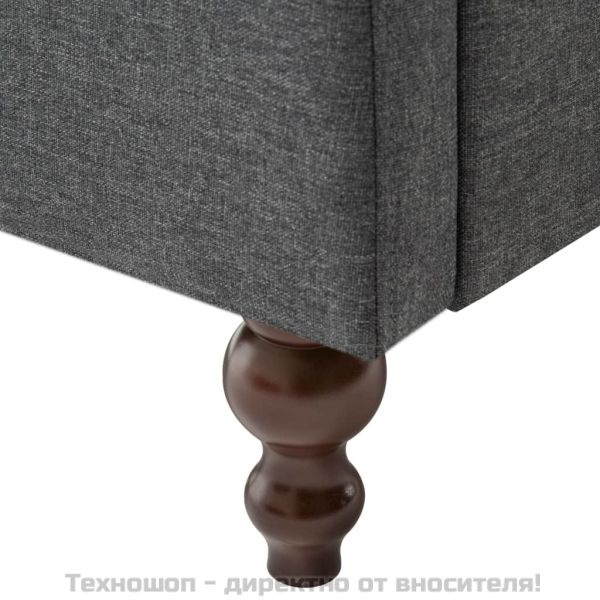 Фотьойл, тъмносив, текстил