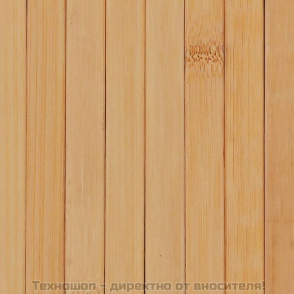 Параван за стая, бамбук, 250x165 см, натурален цвят