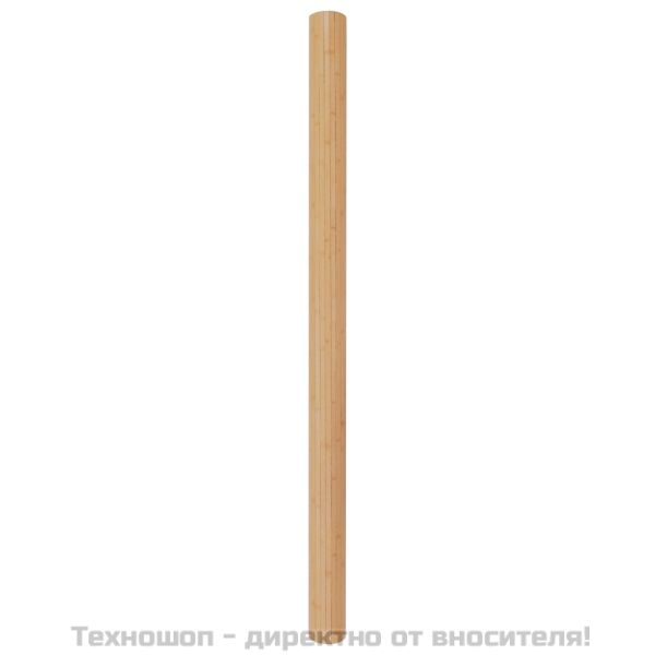Параван за стая, бамбук, 250x165 см, натурален цвят