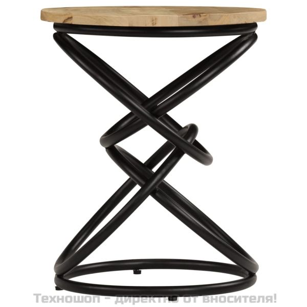 Крайна маса, мангово дърво масив, 40х50 см