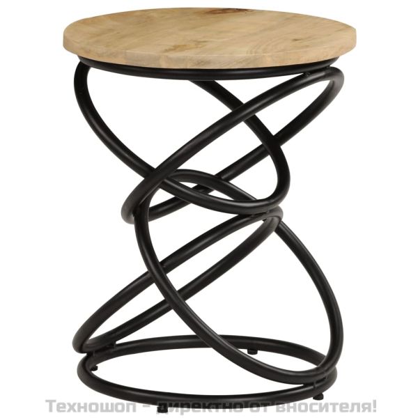 Крайна маса, мангово дърво масив, 40х50 см