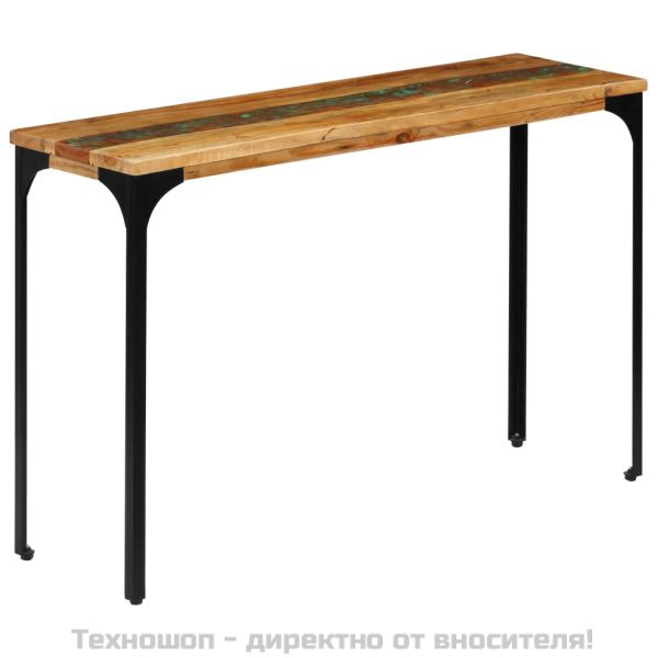 Конзолна маса, 120x35x76 cм, регенерирано дърво масив