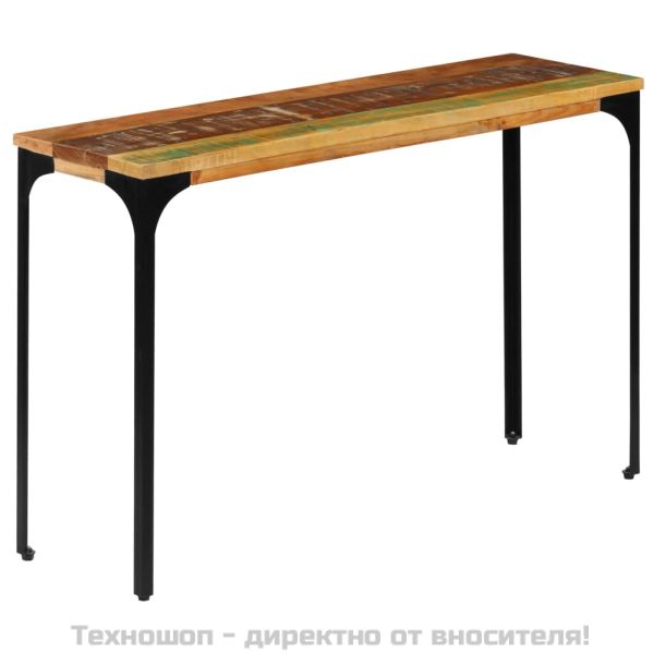 Конзолна маса, 120x35x76 cм, регенерирано дърво масив