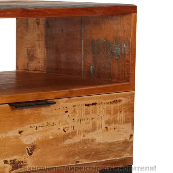 ТВ шкаф, 118x35x45 cм, регенерирано дърво масив