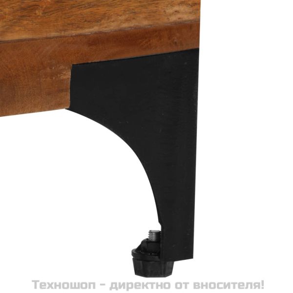 ТВ шкаф, 118x35x45 cм, регенерирано дърво масив