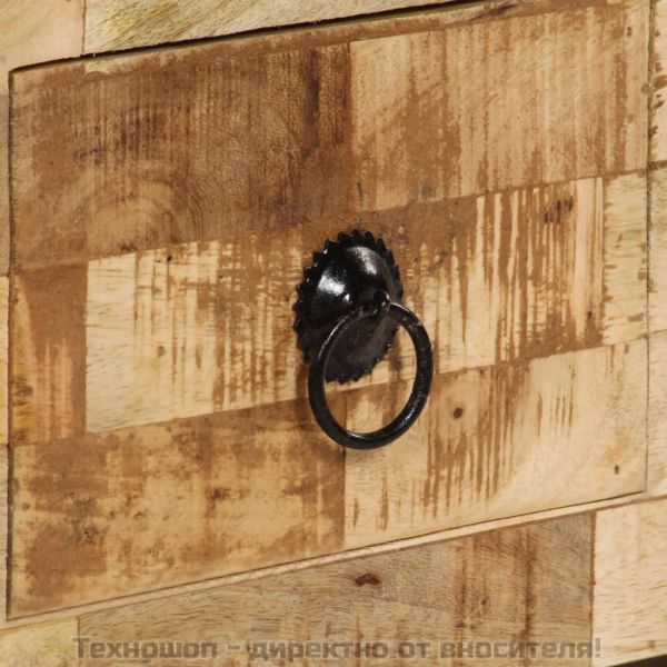 Маса за кафе, мангово дърво масив, 80x40x35 cм