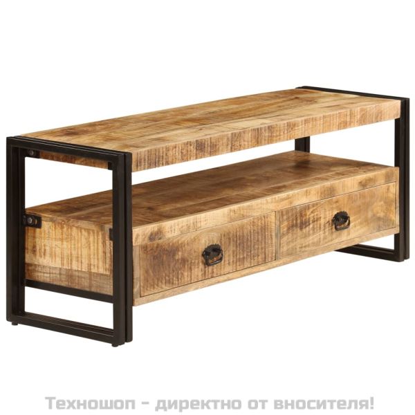 ТВ шкаф, 120x35x45 см, мангово дърво масив